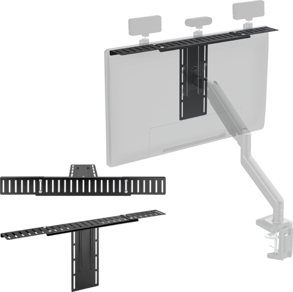 Mbajtëse çeliku Mozos VS1-L, kapacitet 3 kg, e zezë