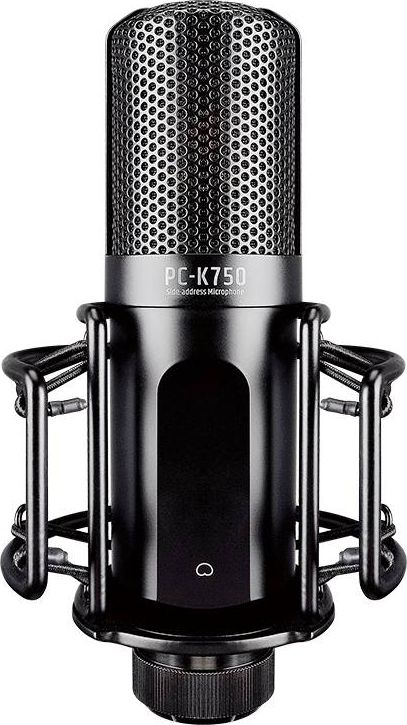 Mikrofon kondensator Takstar PC-K750, profesional, me pop filter dhe shock mount, i zi