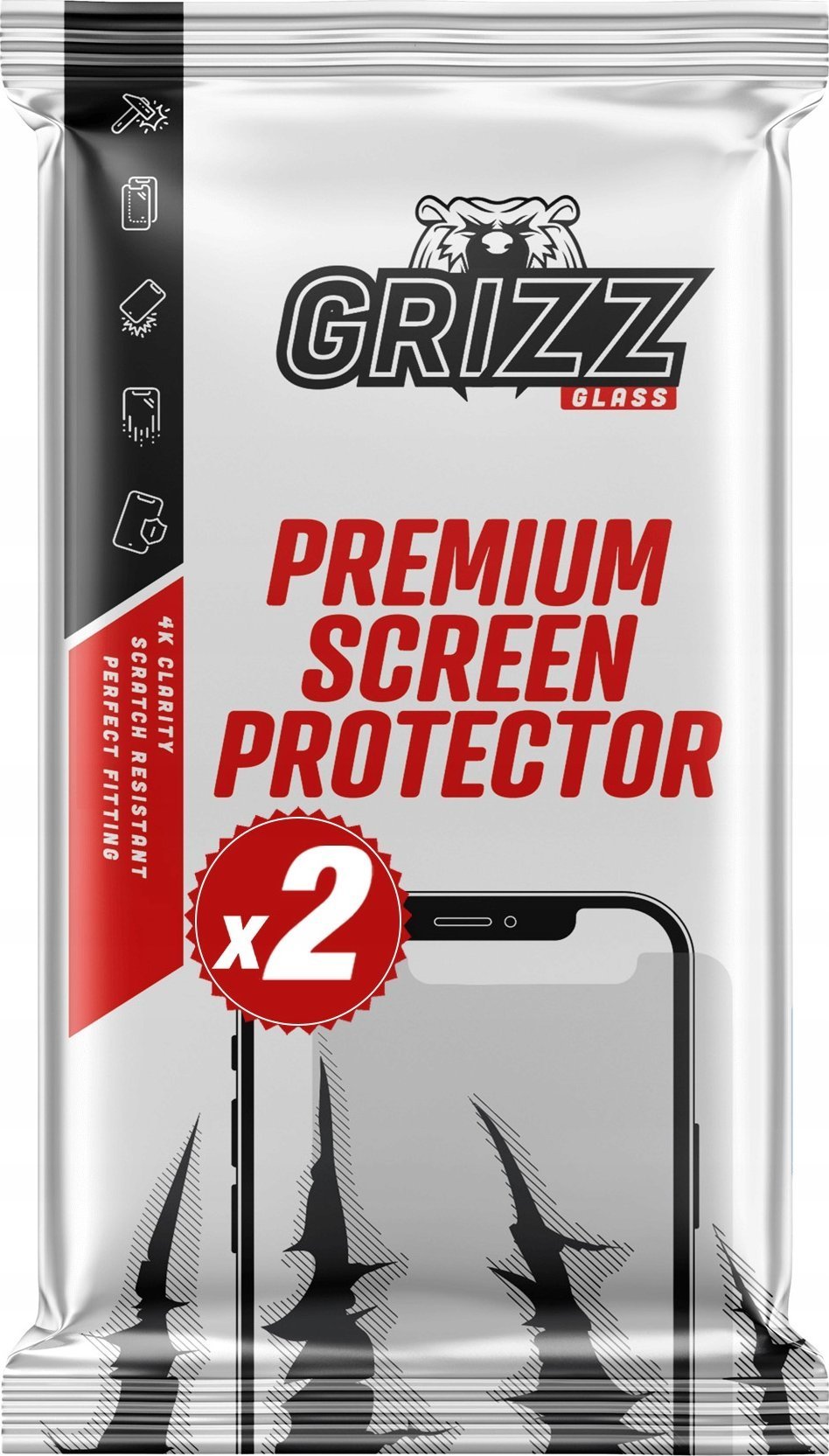 Mbrojtës kamere GrizzGlass HybridGlass për Nubia Z60 Ultra, set 2 copë, transparent