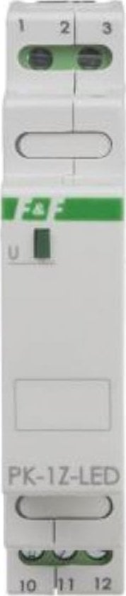 Rele elektromagnetike F&amp;F PK-1Z, 24V AC, LED, për shinë DIN