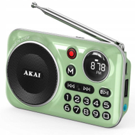 Radio portative Akai APR-500, Bluetooth 5.3, USB, jeshile
