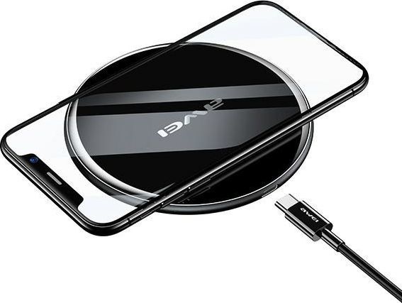 Karikues induksioni Awei W8, 10W, i zi