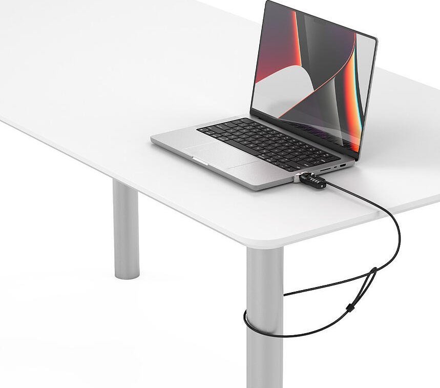 Adapter sigurie Compulocks Ledge Lock, për MacBook Pro 14" M1 M2 M3, argjendtë