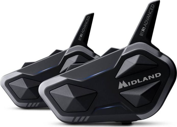 Interkom moto Midland BTR1 Advanced Twin Set, 1.2 km, Bluetooth, i zi