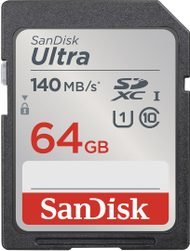 Kartë e memories SanDisk Ultra, SDXC, 64 GB, Class 10