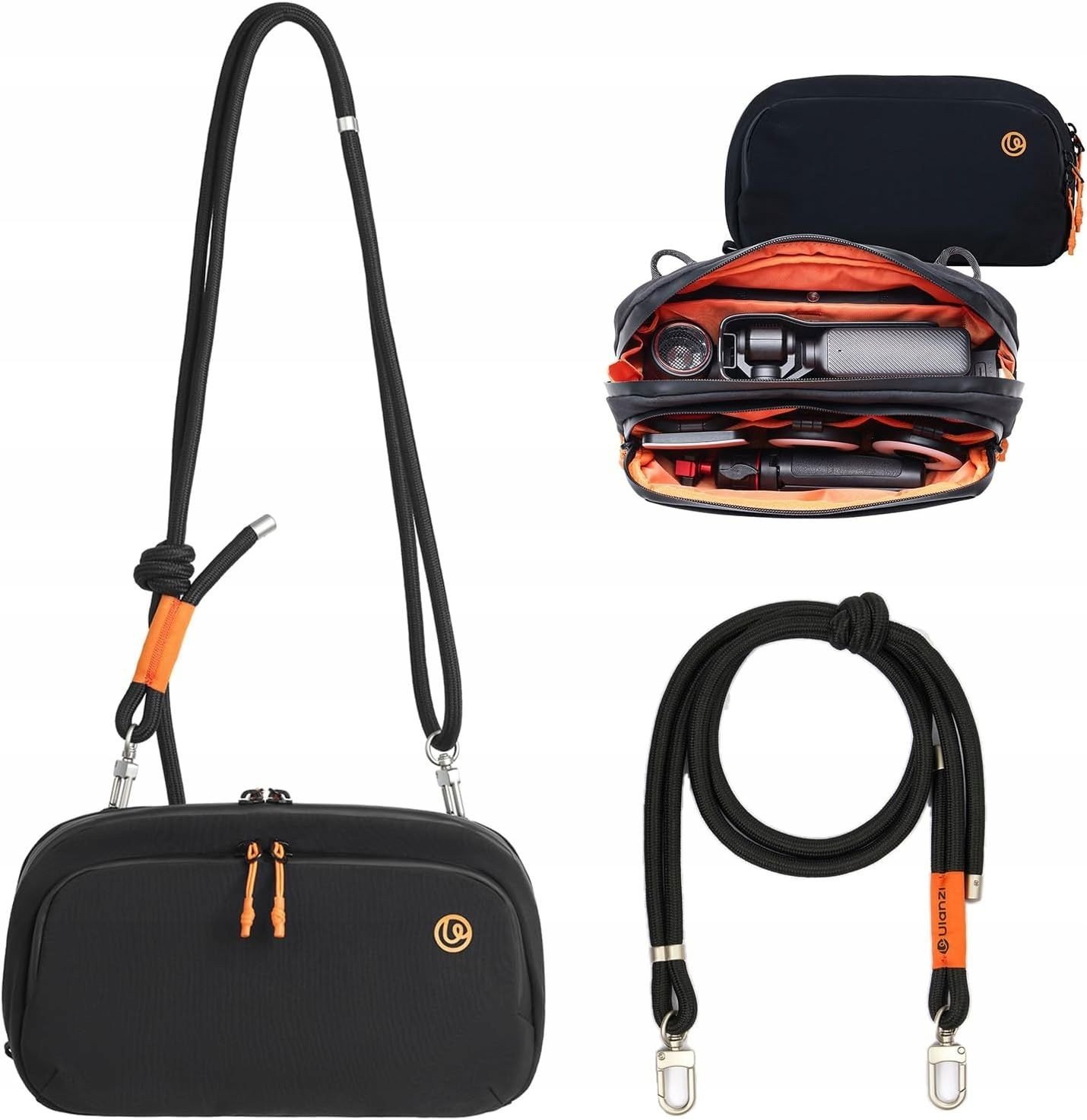 Çantë fotografike Ulanzi YY08 TechLite Sling, me suva, e zezë