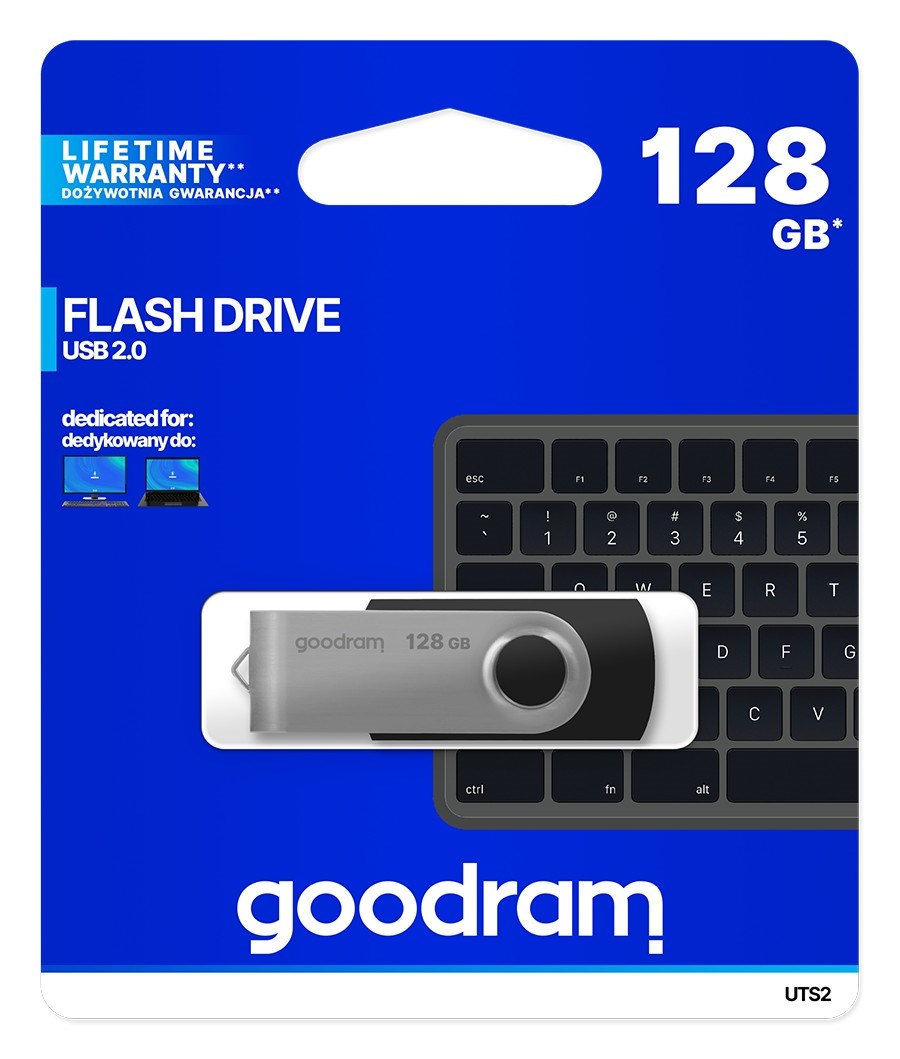 USB Goodram UTS2-1280K0R11, 128 GB, USB Type-A