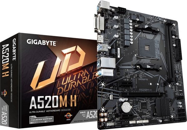 [OUTLET] Pllakë amë GIGABYTE A520M H - AMD A520
