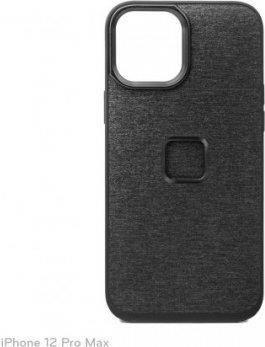 Mbulesë telefoni Peak Design Everyday Case Fabric për iPhone 12 Pro Max, SlimLink magnetik, kompatibile MagSafe, gri grafit