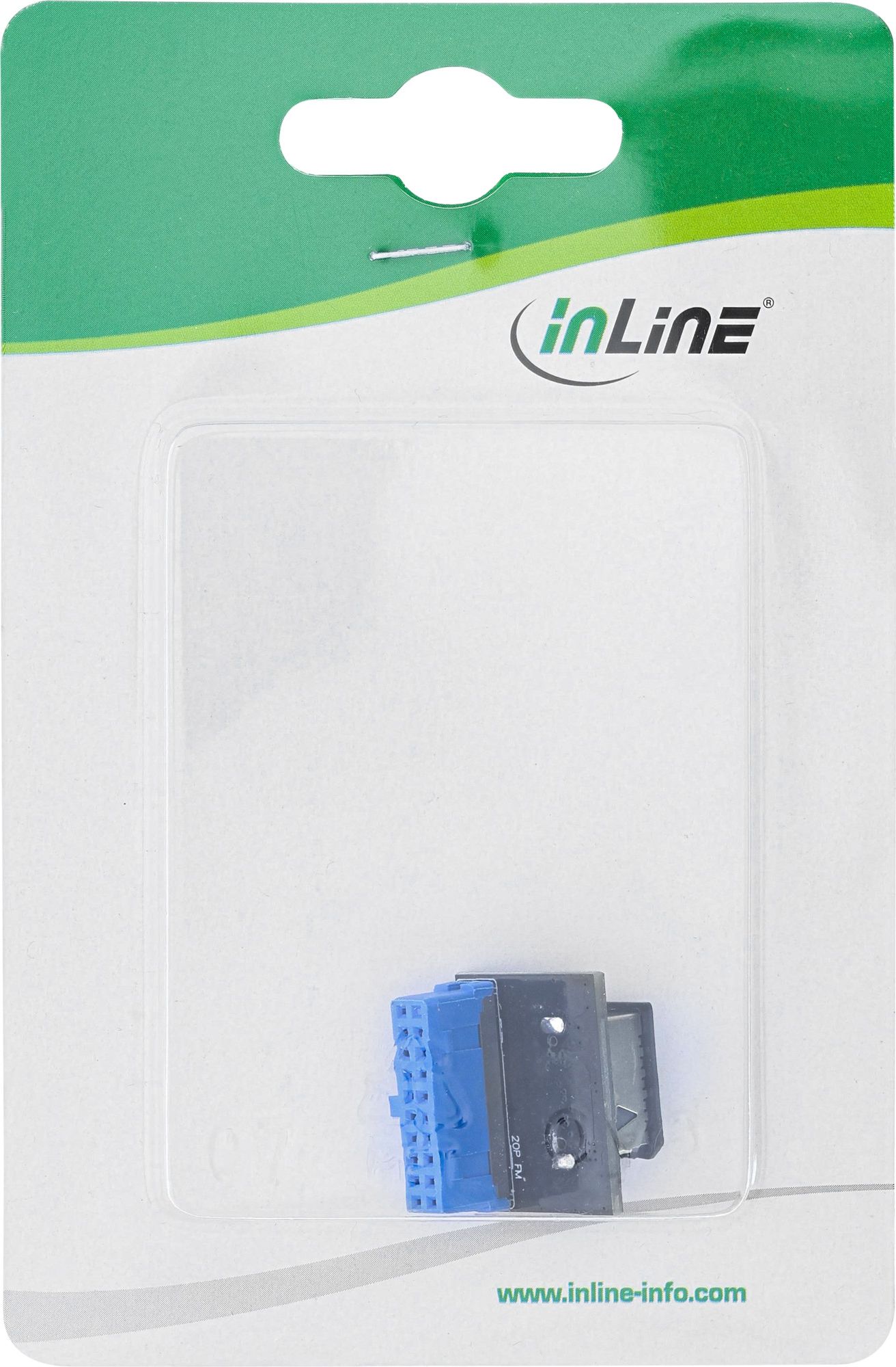 Adapter i brendshëm InLine 33446E, USB 3.0 në USB 3.1 Key A, 5 Gb/s