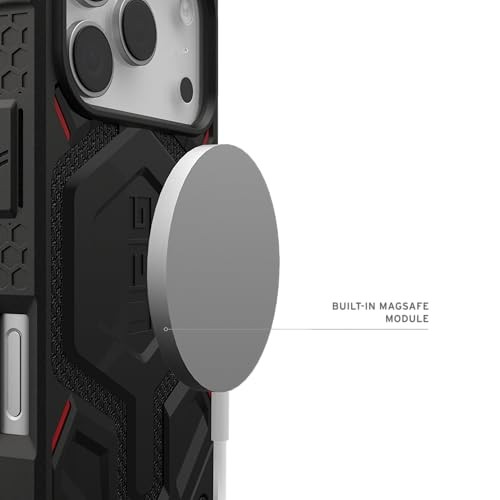 Заштитна футрола UAG Monarch Pro за Ајфон 17 Про, МагСејф, Кевлар, црна