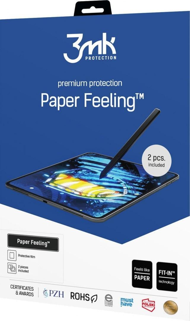 Заштитна фолја за екран 3MK PaperFeeling за Apple iPad Air 2 9.7", 2 парчиња, мат