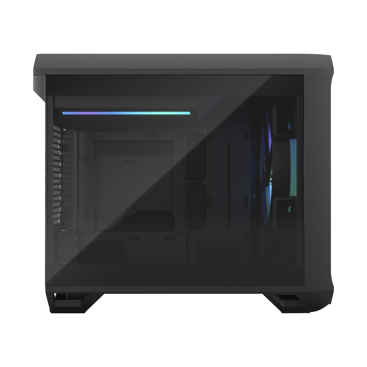 Kasë Fractal Design Torrent Nano RGB Black TG Light Tint, e zezë