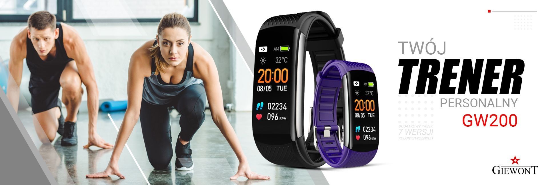 Byzylyk smart Giewont GW200-3, monitorim aktiviteti, rrip vjollcë