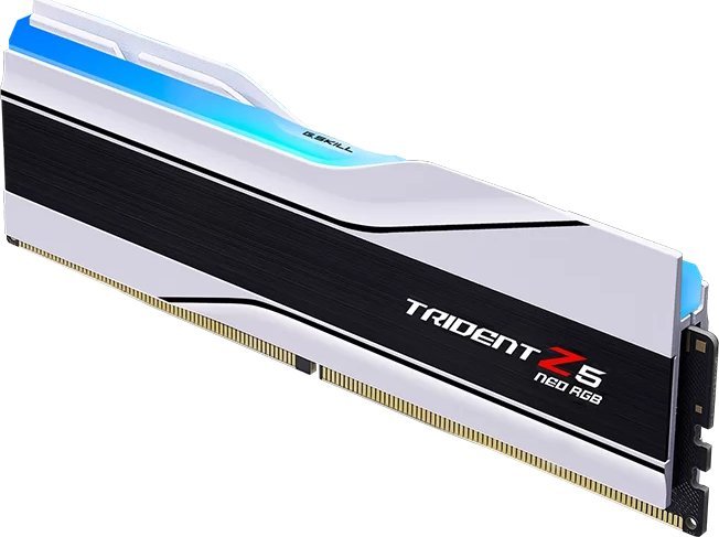 Memorie RAM G.Skill Trident Z5 Neo RGB F5-6400J3039G16GX2-TZ5NRW, DDR5, 32GB, bardhë