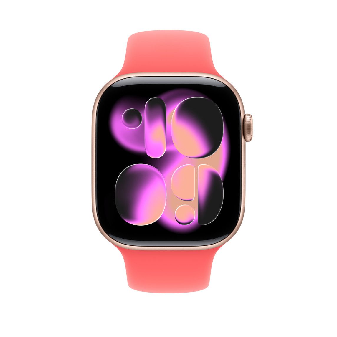 Apple Watch 46mm Sport Band, Bright Guava - S/M (SEASONAL)