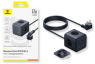 Karikues tavoline Baseus GaN3 Pro, 67W, 3x AC 6 në 1, i zi