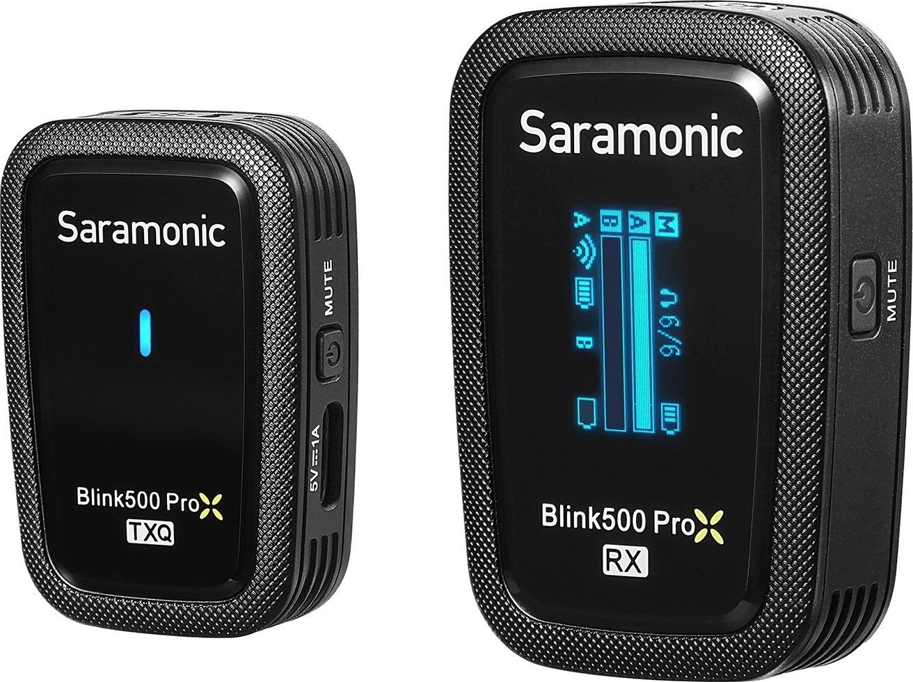 Mikrofon pa tela Saramonic Blink500 ProX Q, lavalier, për iPhone Android DSLR PC, i zi