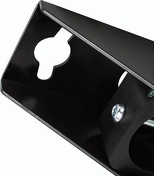 Mbajtëse tavanore B-Tech BT7808/B, për tuba Ø50mm, rrotullim 90°, e zezë