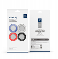 Mbajtëse çelësash Dux Ducis për Apple AirTag, set 4 copë, silikon TPU, shumëngjyrëshe