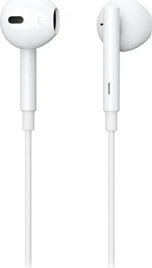 Kufje in ear ESTUFF, me kabllo USB C, me mikrofon, të bardha