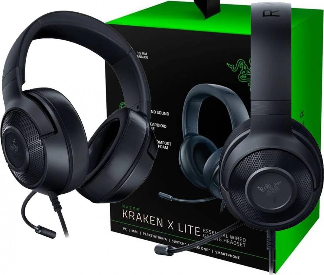 [OUTLET] Kufje Razer Kraken X Lite, të zeza