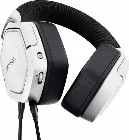 Kufje gaming Trust GXT492W Carus, me kabllo, 50mm, të bardha
