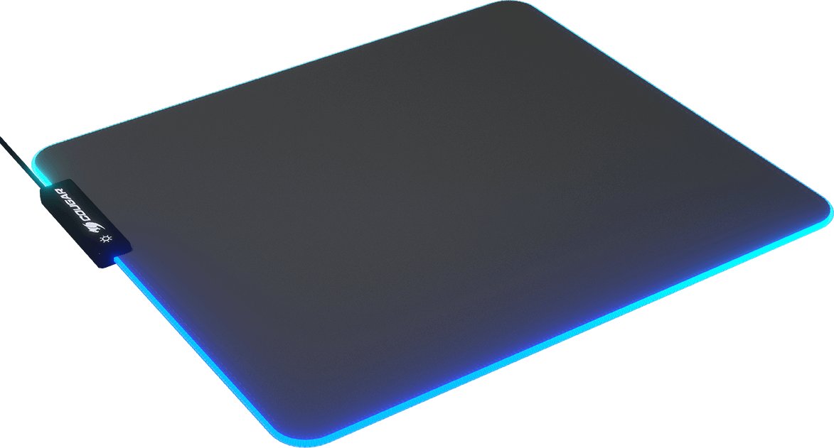 Подлога за глувче за гејминг Cougar NEON, RGB, голема големина, црна