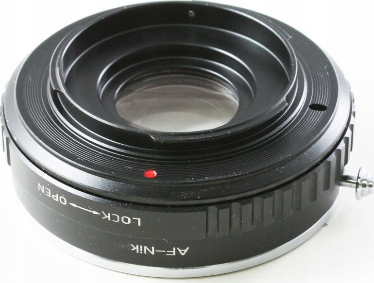 Adapter lente Pixco, për kamera Nikon AF Ai AiS, për lente Sony Minolta A, metalik