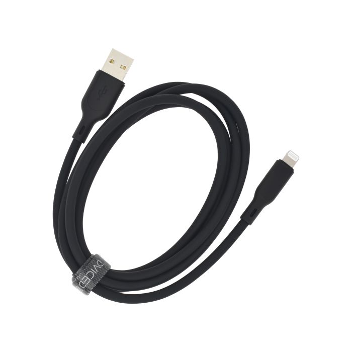 Dviced Cable USB-A To Lightning Silicone 1,25M, Black