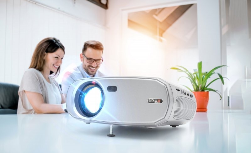 Projektor Technaxx TX-177, LED, Full HD 1080p, argjendtë