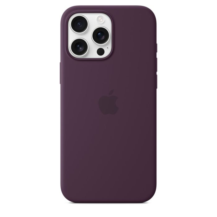 Apple iPhone 16 Pro Max Silicone Case with MagSafe, Plum
