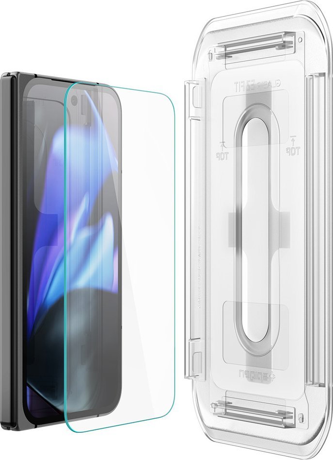 Xham mbrojtës Spigen Glas tR EZ Fit, 2 copë, për Google Pixel 9 Pro Fold, transparent