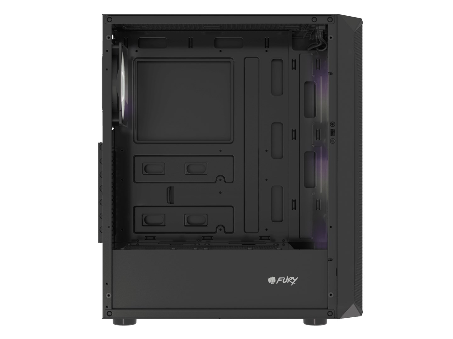 Kasë Fury Shobo SH4F RGB, ATX, e zezë