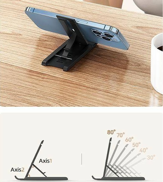Mbajtëse desktop për telefon dhe tablet Usams US-ZJ070, e rregullueshme, universale, e bardhë