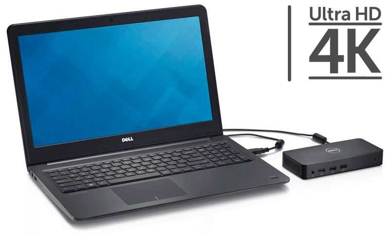 Докинг станица Dell USB 3.0 Ultra HD/4K D3100, црна