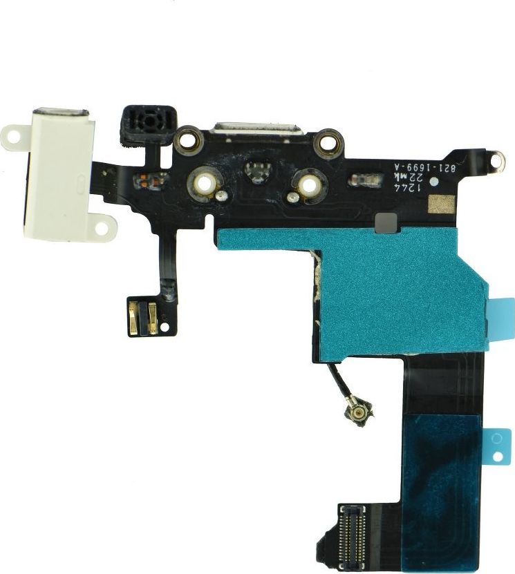 Shirit fleksibël Partner Tele.com për iPhone 5, konektor karikimi, i bardhë