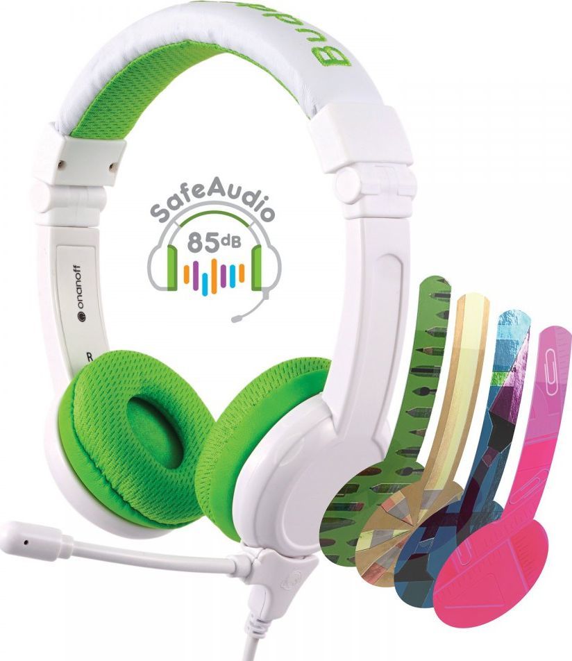 Kufje BuddyPhones School + (BP-SCHOOLP-GREEN), të gjelbra