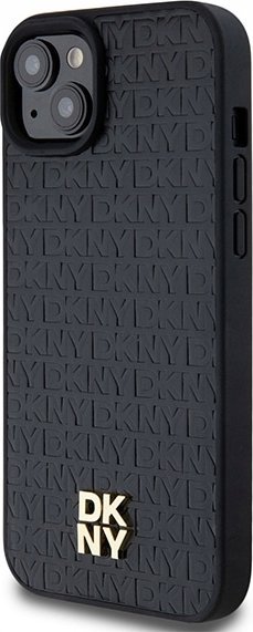 Futrollë telefoni DKNY DKHMP15MPSHRPSK për iPhone 15 Plus 14 Plus 6.7", hardcase me MagSafe, e zezë