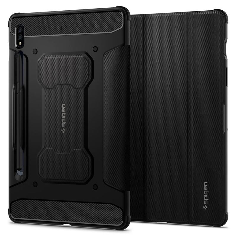 Футрола за Samsung Galaxy Tab S7/S8 Spigen Rugged Armor Pro, црна
