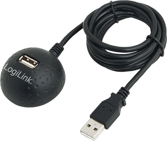 Kabllo LogiLink 1x USB-A 2.0, e zezë