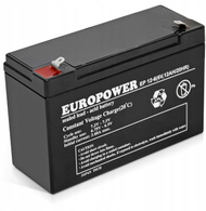 Bateri plumbi Europower EP 12-6, 6V, 12Ah, e zezë