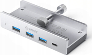 Hub USB Orico MH4PC, USB C, 3x USB A 3.0, 1x USB C 3.0, argjendtë
