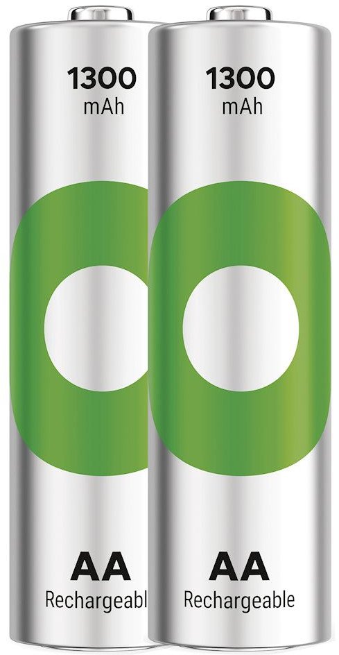 Bateri të rikarikueshme GP ReCyko 1300 AA, 1300mAh, NiMH, set 2 copë