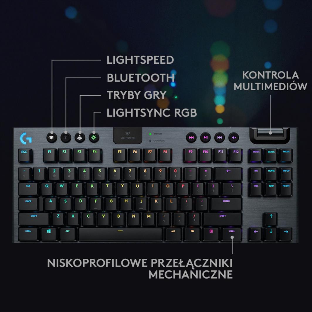 Tastierë Logitech G915 TKL, e zezë