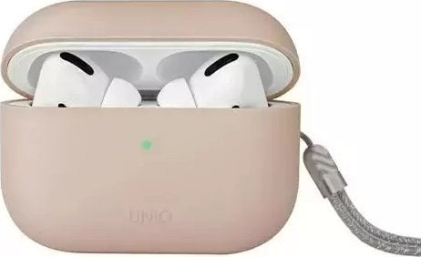 Mbulesë silikoni Uniq Lino për Apple AirPods Pro 2, me futje kundër rrëshqitjes, rozë