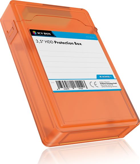 Set kuti mbrojtëse për hard disk 3.5" Icy Box IB-AC602B, 6 copë, shumëngjyrëshe