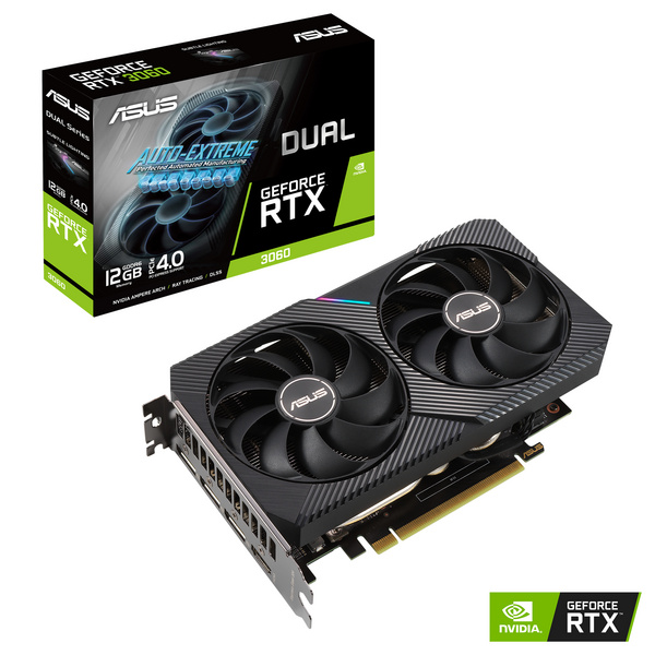 Kartelë grafike ASUS Dual NVIDIA GeForce RTX 3060, 12 GB GDDR6