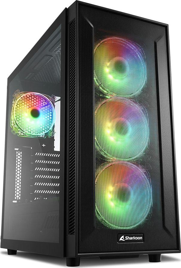 Куќиште за компјутер Sharkoon TG6M RGB, Midi Tower