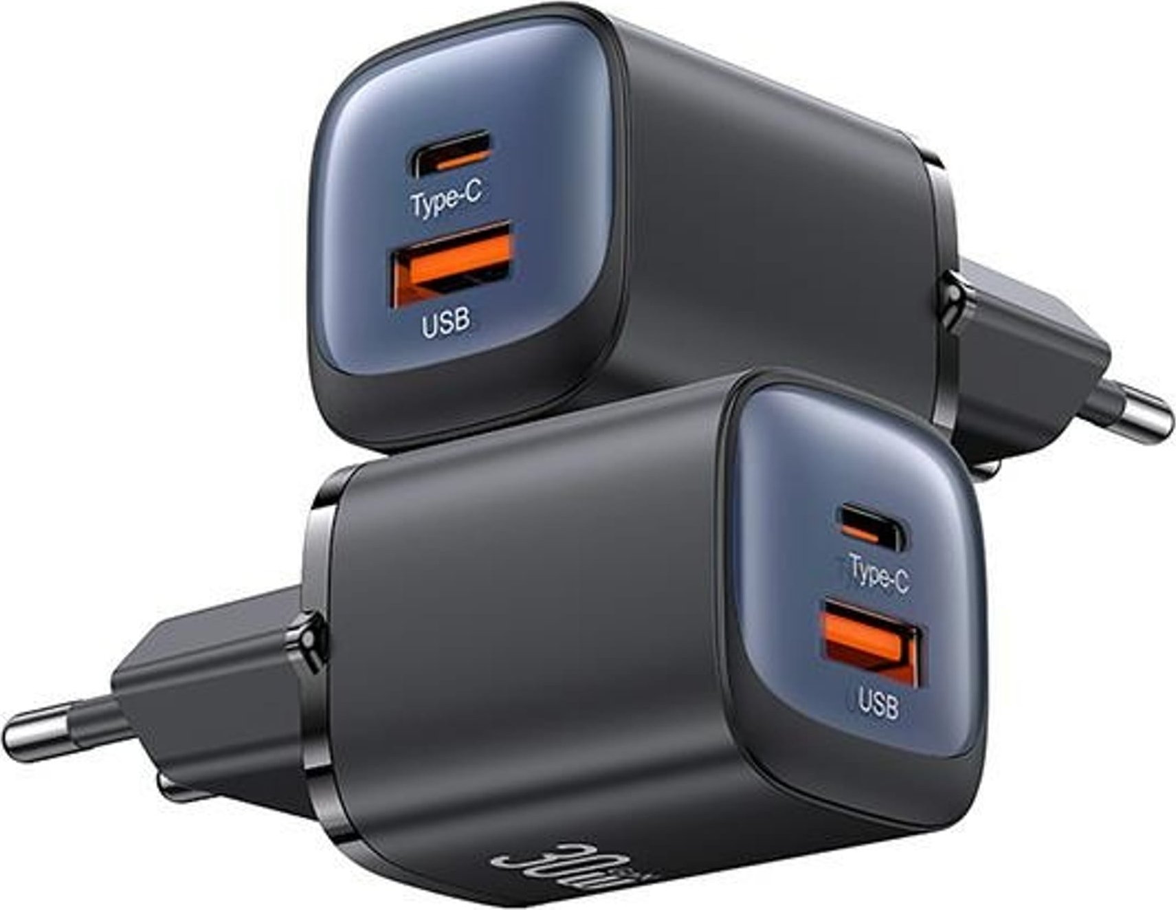 Karikues muri Usams US CC254, 30W GaN, USB C dhe USB A, i zi